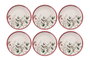 Hermia Juego de Platos de Servicio Navideños - 6 Piezas Multicolor